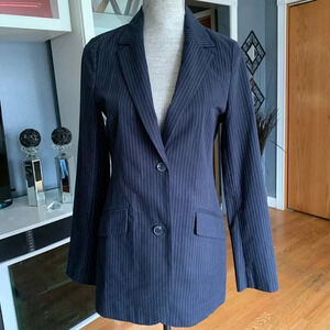 NEW GAP Boyfriend Pinstripe Blazer
